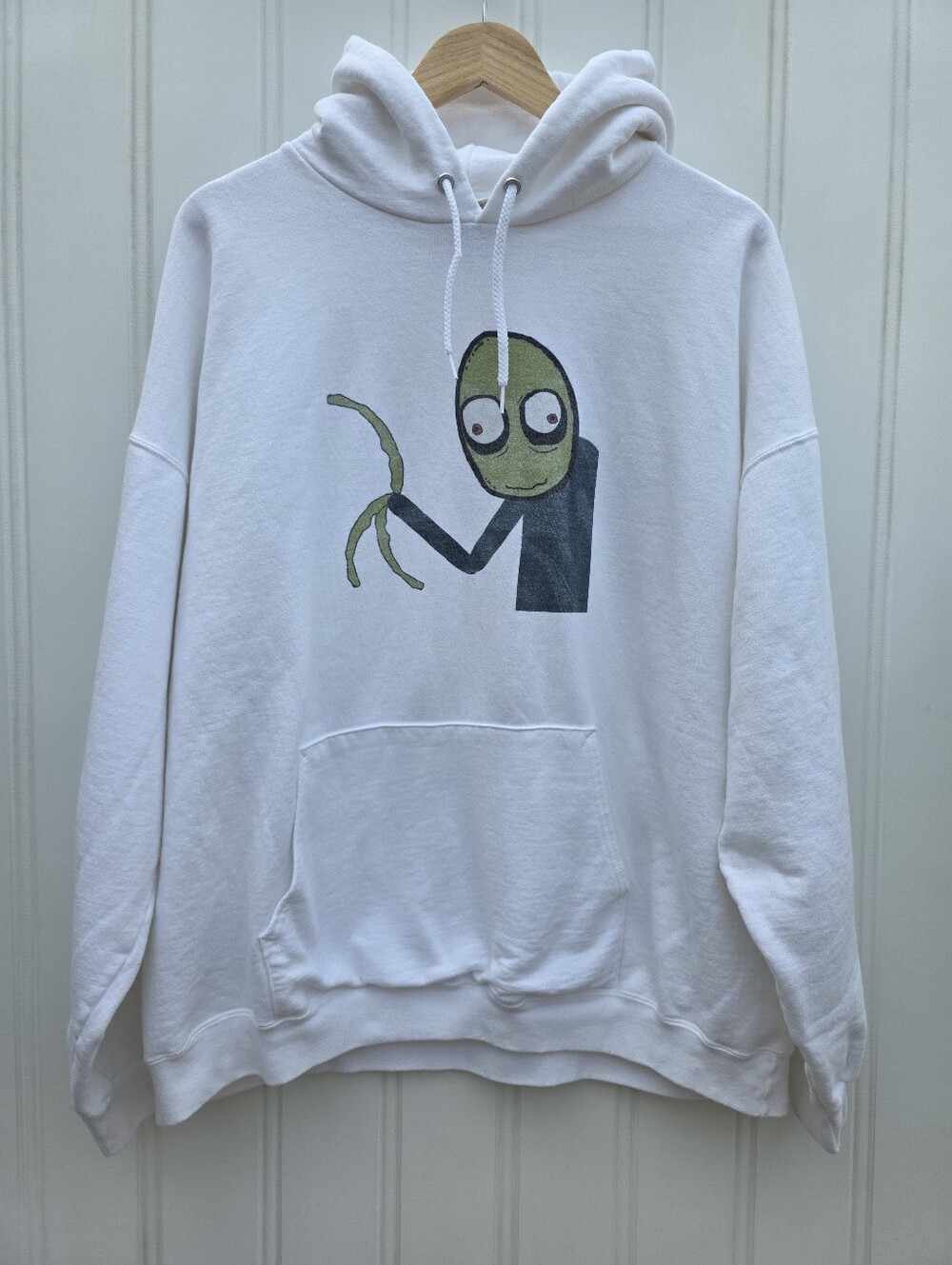 Salad Fingers Horrorshow White Animated Cartoon Hoodie XL
